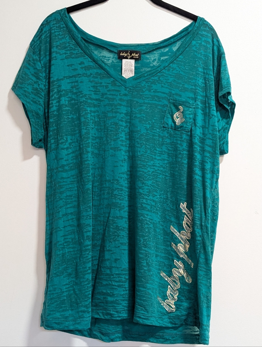 VINTAGE Baby Phat Rhinestone Logo Shirt